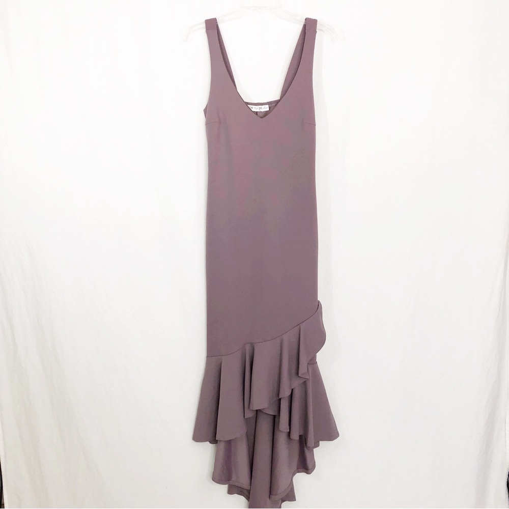 Love Fast Live Hard Ruffle Maxi Dress, Size Medium, Light Purple